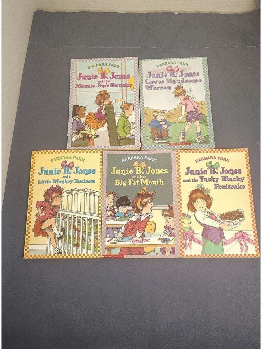 Junie B Jones Barbara Park 5 Book Lot Kids Chapter Books Vintage Scholastic